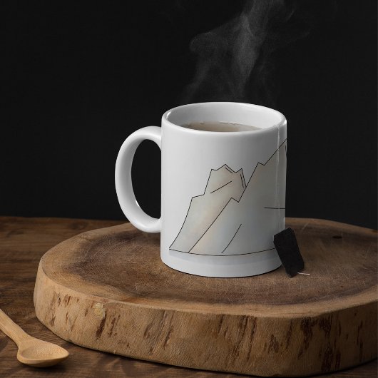 Minimale Arctische Gletsjer Koffiemok
