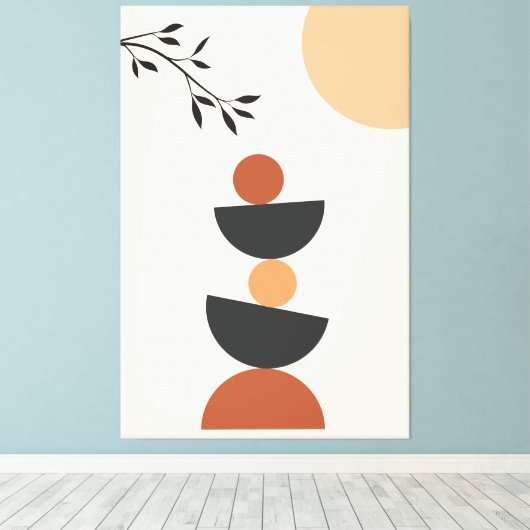 Minimale art canvas afdruk (Insitu (Houten vloer))