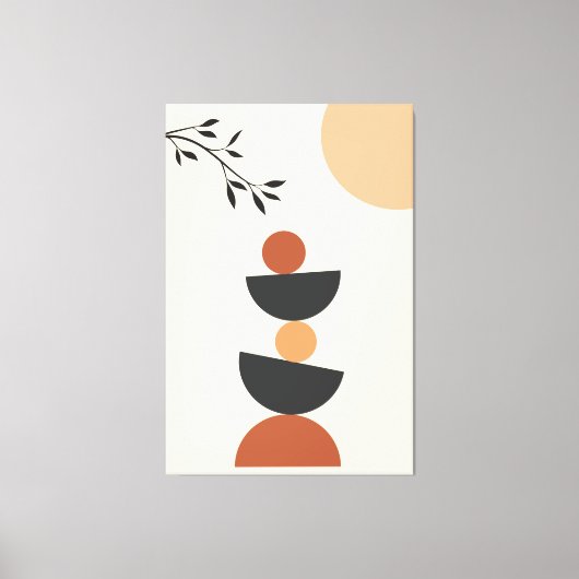 Minimale art canvas afdruk (Voorkant)