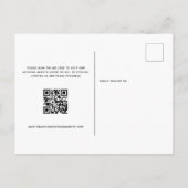 Minimale artikelcode QR-code opslaan Datum Briefkaart (Achterkant)
