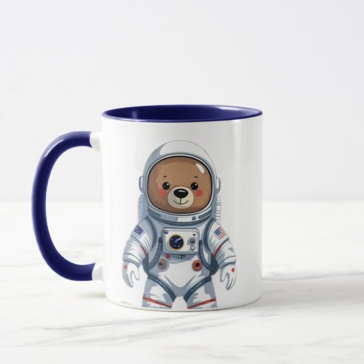 Minimale astronaut teddybeer mok (Links)