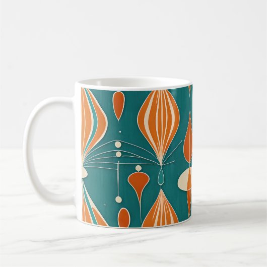 Minimale atoomdruppels ontwerp koffiemok (Links)