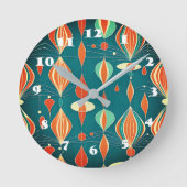 Minimale atoomdruppels ontwerp ronde klok (Voorkant)