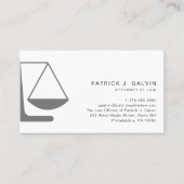 Minimale Attorney Legal Professional QR-code Visitekaartje (Voorkant)