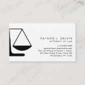 Minimale Attorney Legal Professional QR-code Visitekaartje (Voorkant)