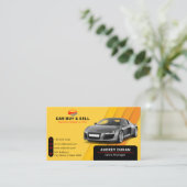 Minimale autohandelaar | SINAASAPPEL Visitekaartje (Staand voorkant)