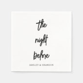 Minimale avond voor het repetitief eten van Napkin Servet (Voorkant)