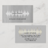 Minimale B van Music Studio Professional Sound Eng Visitekaartje (Voorkant / Achterkant)