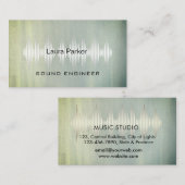 Minimale B van Music Studio Professional Sound Eng Visitekaartje (Voorkant / Achterkant)