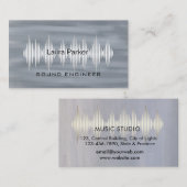 Minimale B van Music Studio Professional Sound Eng Visitekaartje (Voorkant / Achterkant)