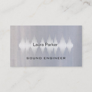 Minimale B van Music Studio Professional Sound Eng Visitekaartje