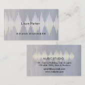 Minimale B van Music Studio Professional Sound Eng Visitekaartje (Voorkant / Achterkant)