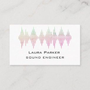 Minimale B van Music Studio Professional Sound Eng Visitekaartje