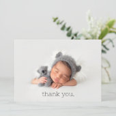 Minimale Baby Dank u de Kaart van de Aankondiging  (Staand voorkant)