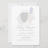 Minimale Baby flacon voor Baby showers olifantenbo Kaart (Voorkant)