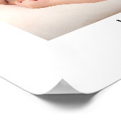 Minimale Baby Foto Trio Birth Keepomwille Poster (Hoek)