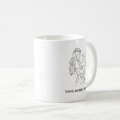 Minimale baby koffiemok | bundel van vreugde (Voorkant rechts)