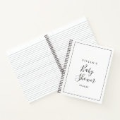 Minimale Baby shower Cadeauslijst Notitieboek (Binnen)