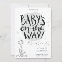 Minimale baby shower