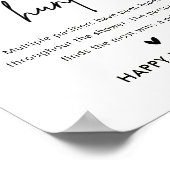 Minimale Baby shower Pacifier Hunt Game Sign Poster (Hoek)