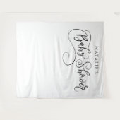 Minimale Baby shower Photo Prop Backdrop Wandkleed (Voorkant (horizontaal))