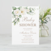 Minimale Baby shower-uitnodiging Kaart (Staand voorkant)