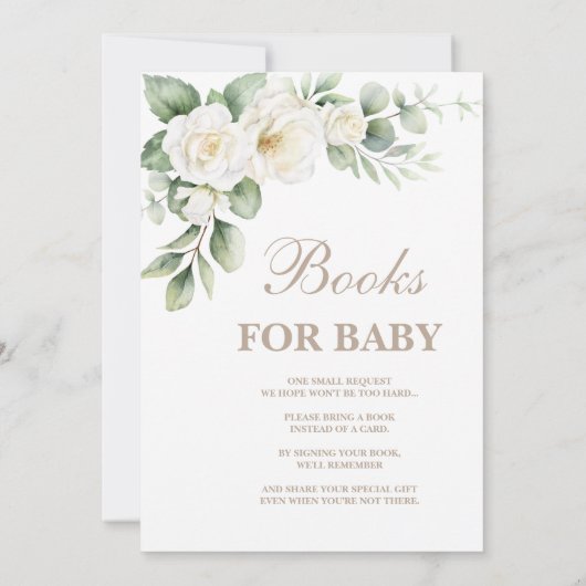 Minimale Baby shower-uitnodiging Kaart (Achterkant)