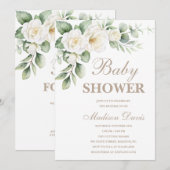 Minimale Baby shower-uitnodiging Kaart (Voorkant / Achterkant)