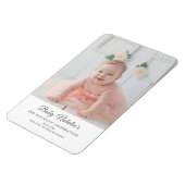 Minimale Baby Verjaardagsfotogeschenken Keepsake M Magneet (Linkerzijde)