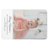 Minimale Baby Verjaardagsfotogeschenken Keepsake M Magneet (Horizontaal)