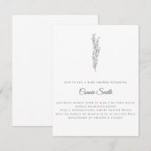 Minimale babyschoeisel kaart (Voorkant / Achterkant)