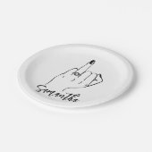 Minimale Bachelorette-partij | Bridal Partij Papieren Bordje (Gekanteld)