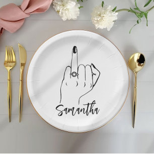 Minimale Bachelorette-partij   Bridal Partij Papieren Bordje