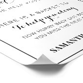 Minimale badbadbadkamer voor Arch bruiloft Poster (Hoek)