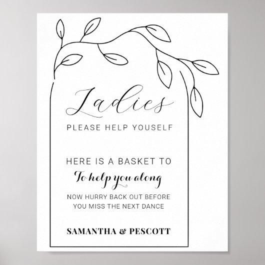 Minimale badbadbadkamer voor Arch bruiloft Poster (Voorkant)