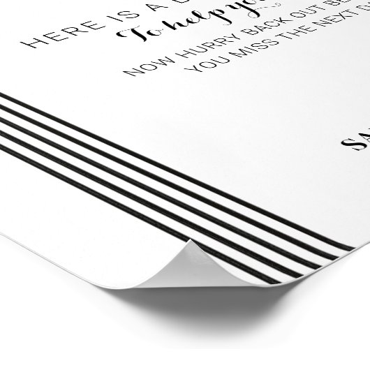 Minimale badbadkamer poster (Hoek)