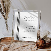 Minimale badbadkamer poster