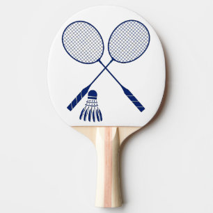 Minimale Badminton Rackets Shuttlecock Birdie Blue Tafeltennisbatje