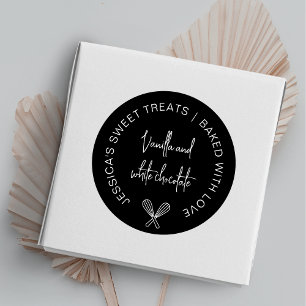 Minimale bakkerij rondeetiket Stikker Sticker