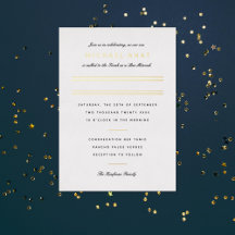 Minimale balk Mitzvah Gold Stripe