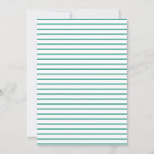 Minimale ballon | Groene Kind Birthday Party Kaart (Achterkant)