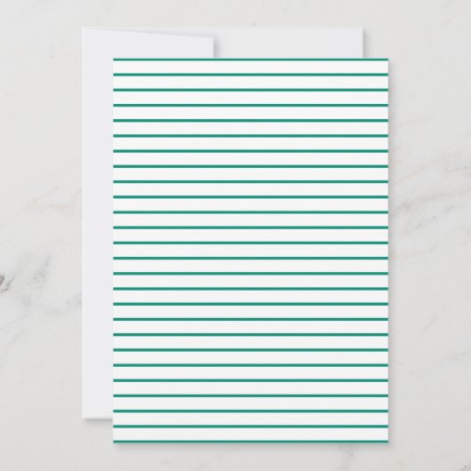 Minimale ballon | Groene Kind Birthday Party Kaart (Achterkant)