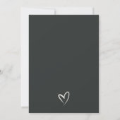 Minimale band tussen zwart en wit script kaart (Achterkant)