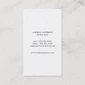 Minimale bandbreedte 2 | Visitekaartjes voor fotog (Achterkant)