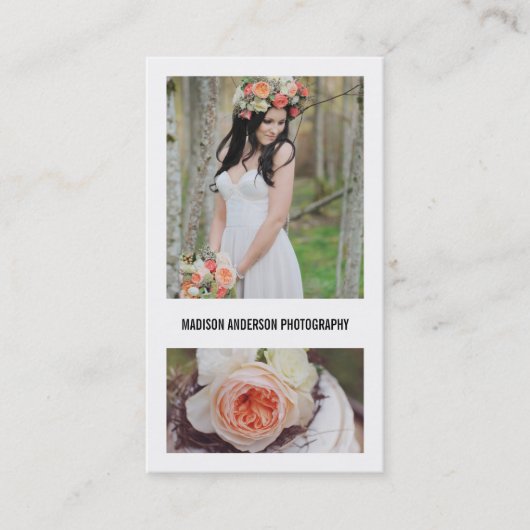 Minimale bandbreedte 2 | Visitekaartjes voor fotog (Voorkant)