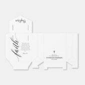Minimale baptisme voordorbox bedankdoosjes (Uitgevouwen)