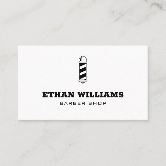 Minimale Barberwinkel Visitekaartje (Voorkant)