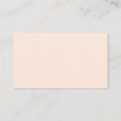 Minimale Basic Appointment Card in roze Olive Gree Afsprakenkaartje (Achterkant)