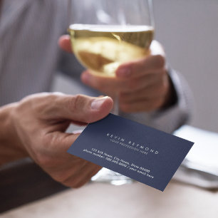 Minimale basis donkerblauwe marine professional visitekaartje