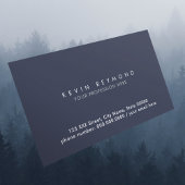 Minimale basis donkerblauwe marine professional visitekaartje